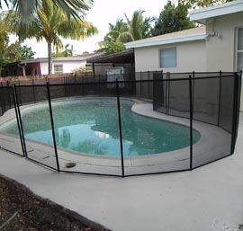 Pool Fence on Concrete Deck