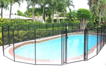 Black Pool Fence